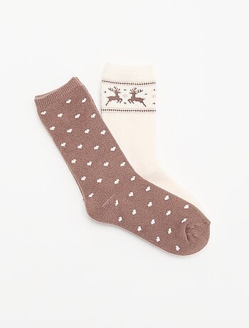 Pack de 2 pares de calcetines forrados