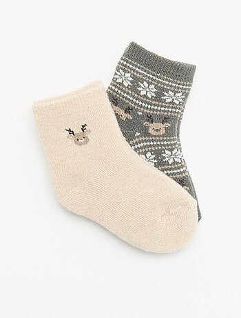 Pack de 2 pares de calcetines forrados