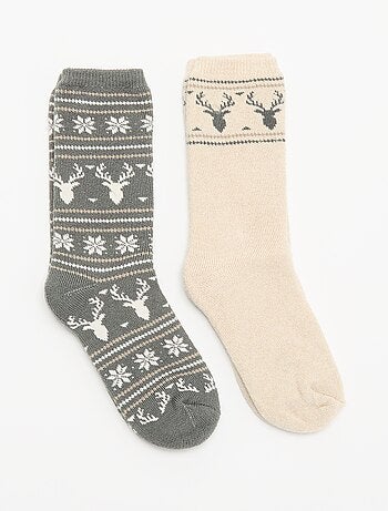 Pack de 2 pares de calcetines forrados
