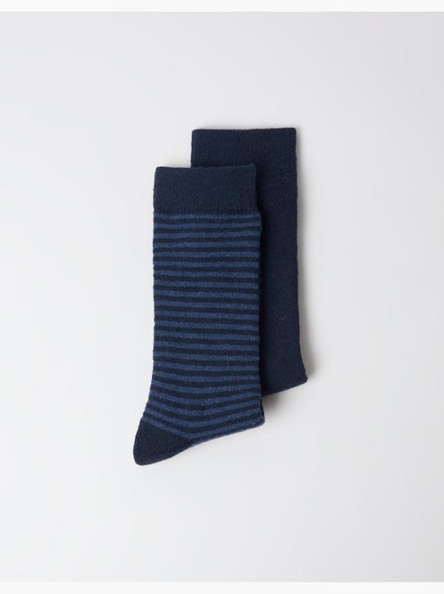 Pack de 2 pares de calcetines, mo fashion - Kiabi Pack de 2 pares de calcetines, mo fashion - Kiabi