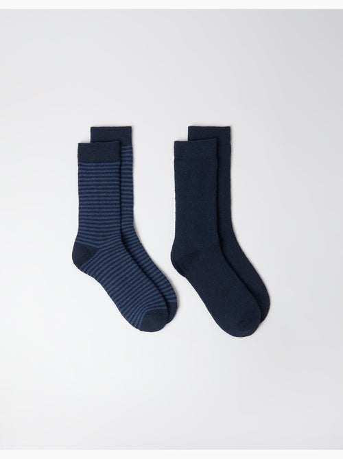 Pack de 2 pares de calcetines, mo fashion - Kiabi Pack de 2 pares de calcetines, mo fashion - Kiabi
