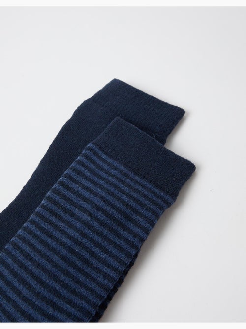 Pack de 2 pares de calcetines, mo fashion - Kiabi Pack de 2 pares de calcetines, mo fashion - Kiabi