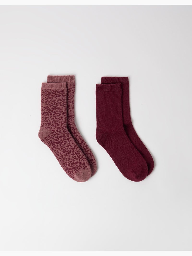 Pack de 2 pares de calcetines, mo fashion Rosa - Kiabi