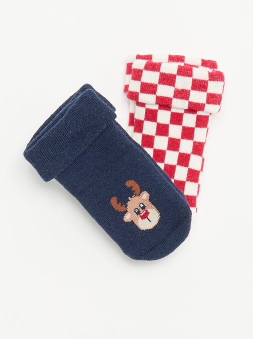 Pack de 2 pares de calcetines para recién nacido - Kiabi