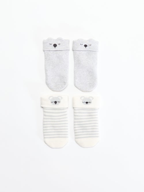 pack de 2 pares de calcetines para recién nacido - Kiabi