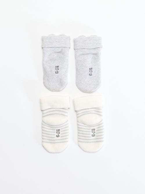 pack de 2 pares de calcetines para recién nacido - Kiabi