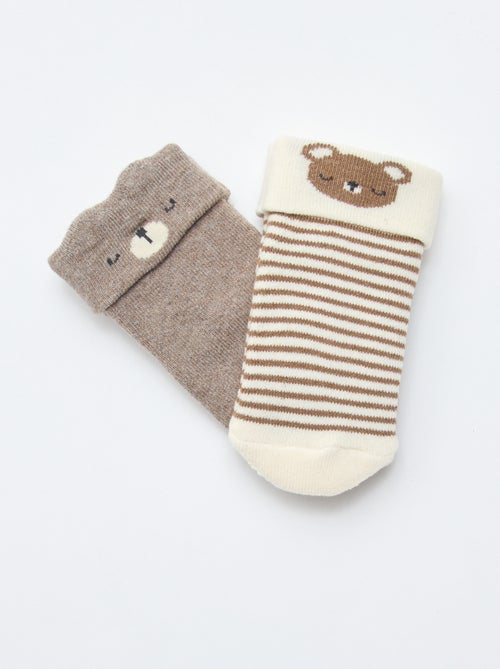 pack de 2 pares de calcetines para recién nacido - Kiabi