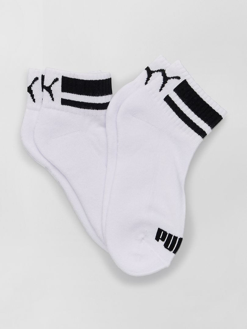Pack de 2 pares de calcetines 'Puma' BLANCO - Kiabi