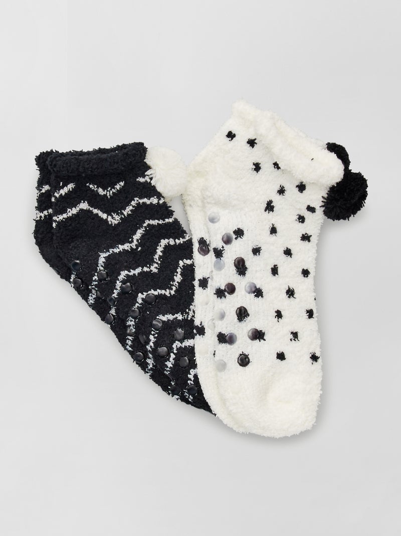 Pack de 2 pares de calcetines suaves BEIGE - Kiabi