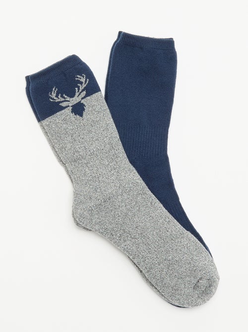 Pack de 2 pares de calcetines térmicos - Kiabi