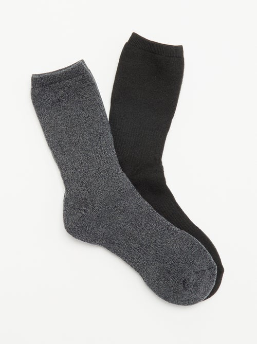 Pack de 2 pares de calcetines térmicos - Kiabi Pack de 2 pares de calcetines térmicos - Kiabi