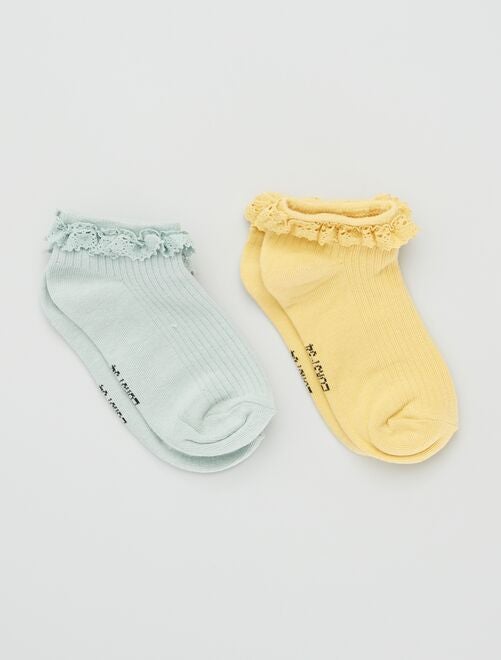 Pack de 2 pares de calcetines tobilleros - Kiabi