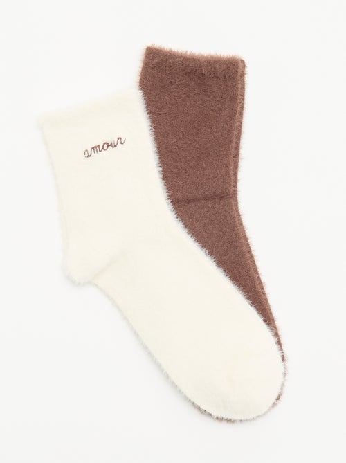 Pack de 2 pares de calcetines tobilleros - Kiabi
