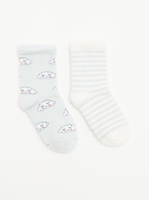 Pack de 2 pares de calcetines tobilleros de fantasía - Kiabi
