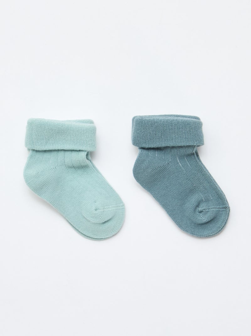 Pack de 2 pares de calcetines Verde - Kiabi