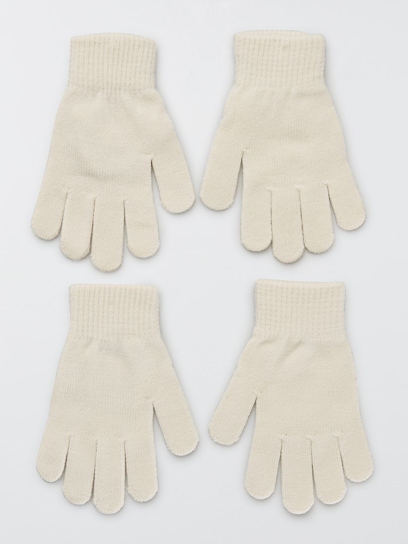 de pares guantes - blanco - Kiabi - 3.00€