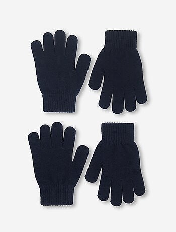 Pack de 2 pares de guantes de punto