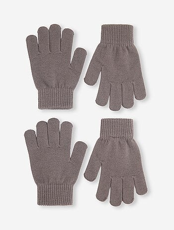Pack de 2 pares de guantes de punto