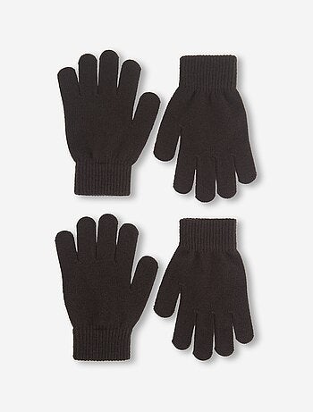 Pack de 2 pares de guantes de punto