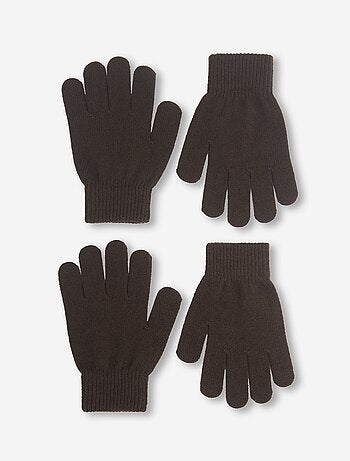 Pack de 2 pares de guantes de punto