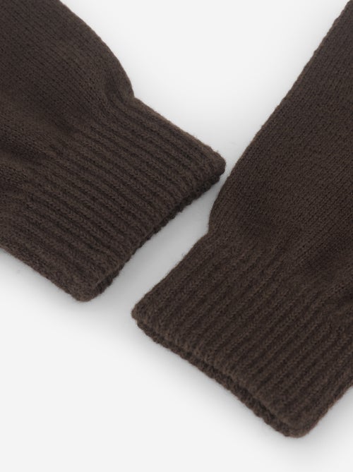 Pack de 2 pares de guantes de punto - Kiabi Pack de 2 pares de guantes de punto - Kiabi