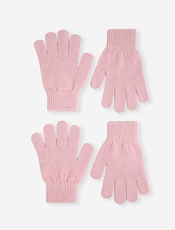 Pack de 2 pares de guantes de punto