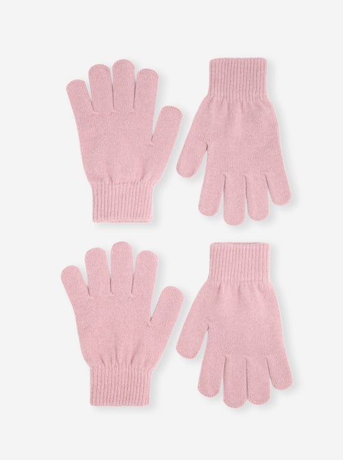 Pack de 2 pares de guantes de punto - Kiabi