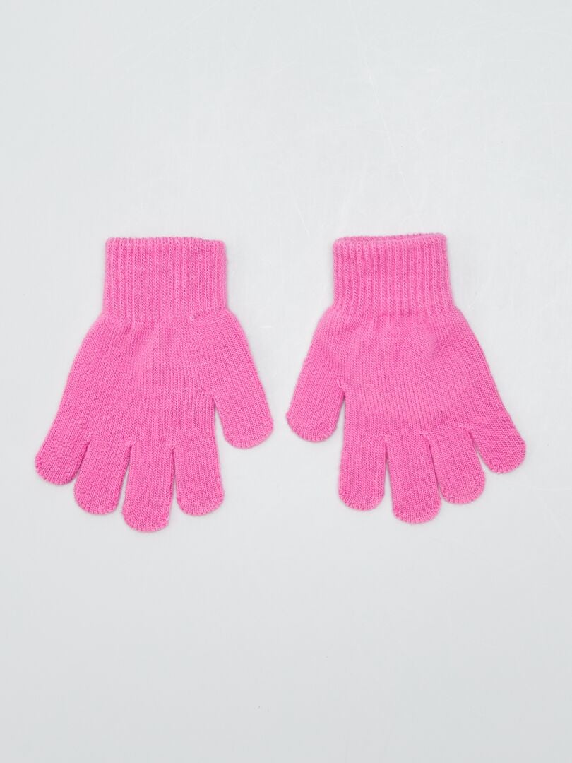 Pack de 2 pares de guantes ROSA - Kiabi