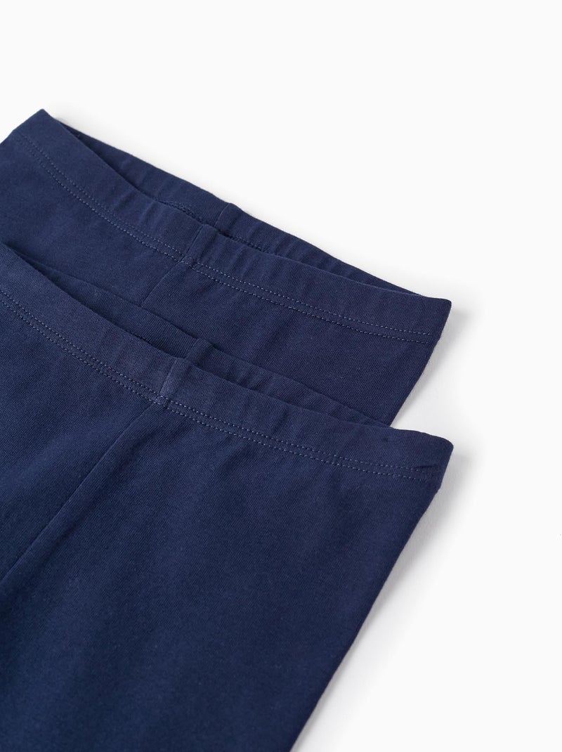 Pack de 2 pares de leggins Azul oscuro - Kiabi