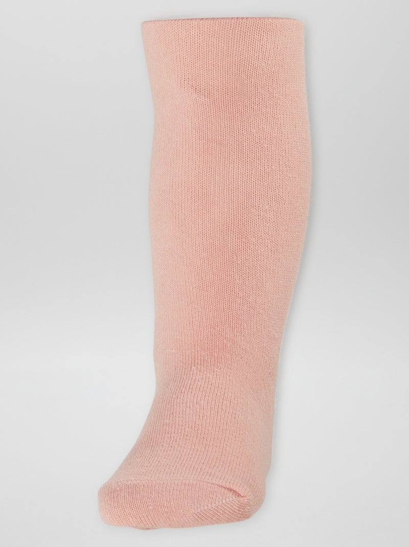 Pack de 2 pares de leotardos BEIGE - Kiabi