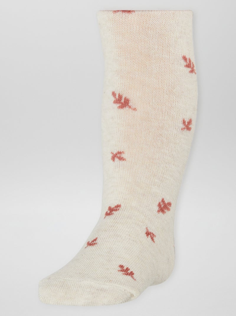 Pack de 2 pares de leotardos BEIGE - Kiabi