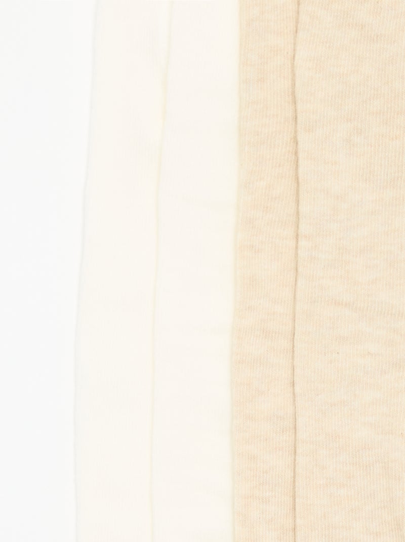 Pack de 2 pares de leotardos Beige - Kiabi