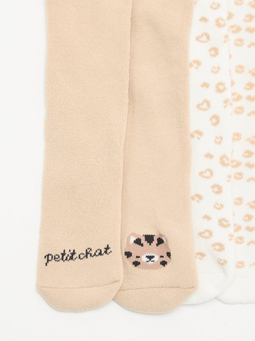Pack de 2 pares de leotardos - Kiabi