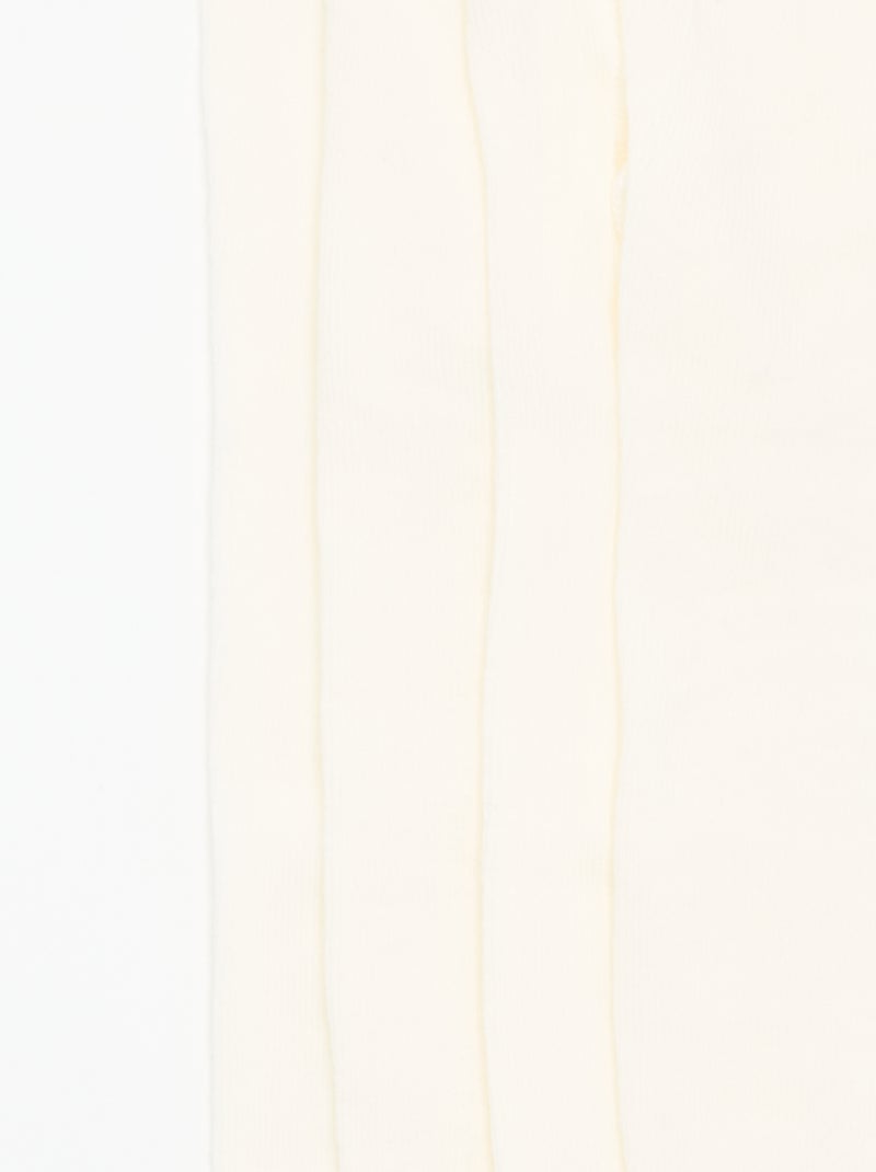 Pack de 2 pares de leotardos Blanco - Kiabi