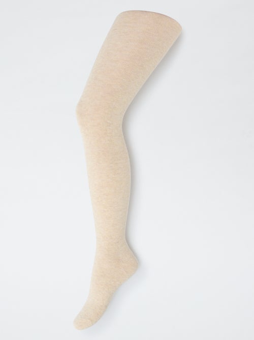 Pack de 2 pares de leotardos cálidos lisos - Kiabi