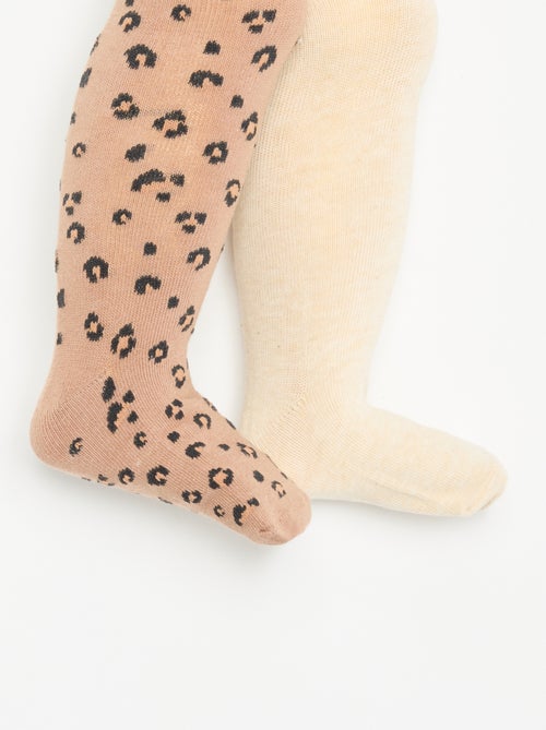 Pack de 2 pares de leotardos de fantasía - Kiabi
