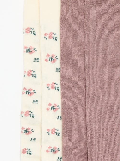 Pack de 2 pares de leotardos de fantasía - Kiabi
