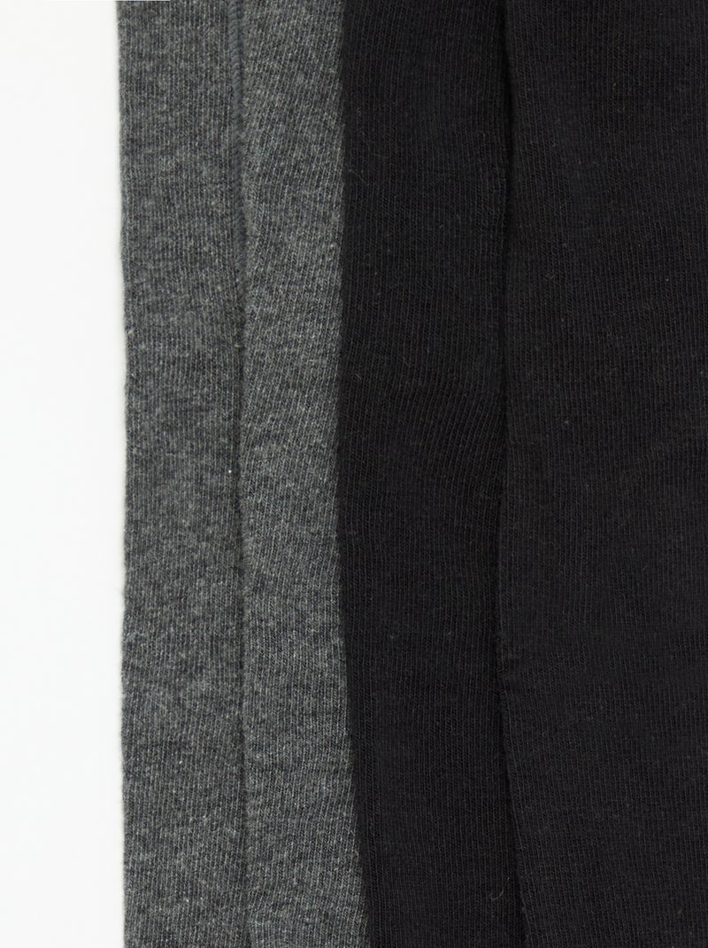 Pack de 2 pares de leotardos Gris - Kiabi