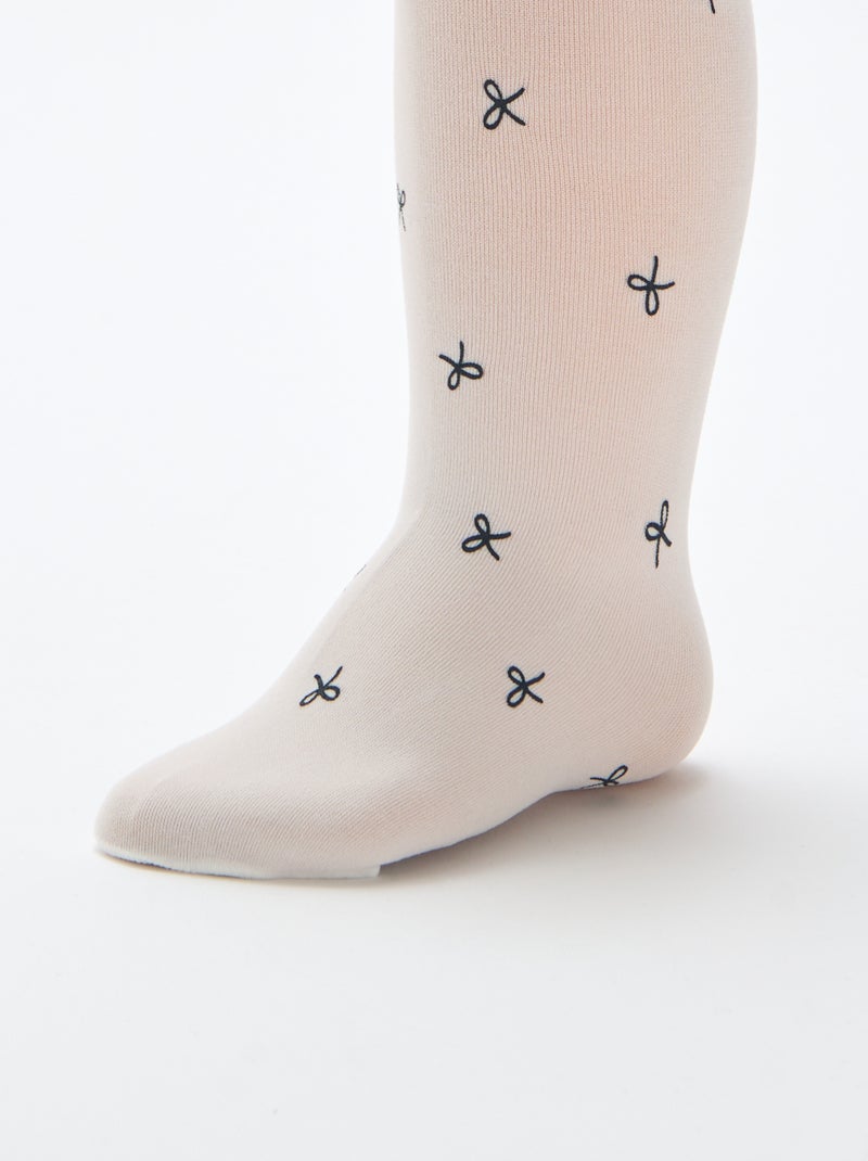Pack de 2 pares de leotardos ligeros con diseño Azul - Kiabi