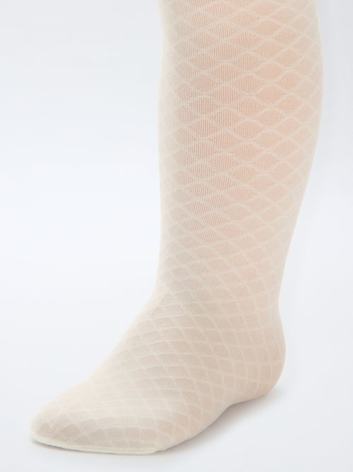 Pack de 2 pares de leotardos ligeros con diseño - Kiabi