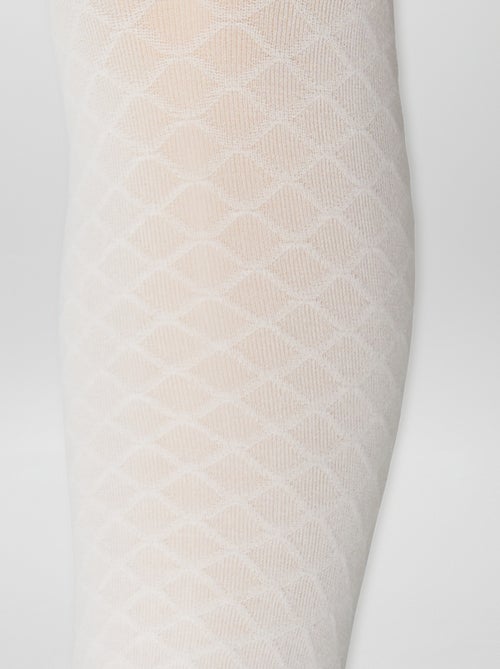 Pack de 2 pares de leotardos ligeros con diseño - Kiabi