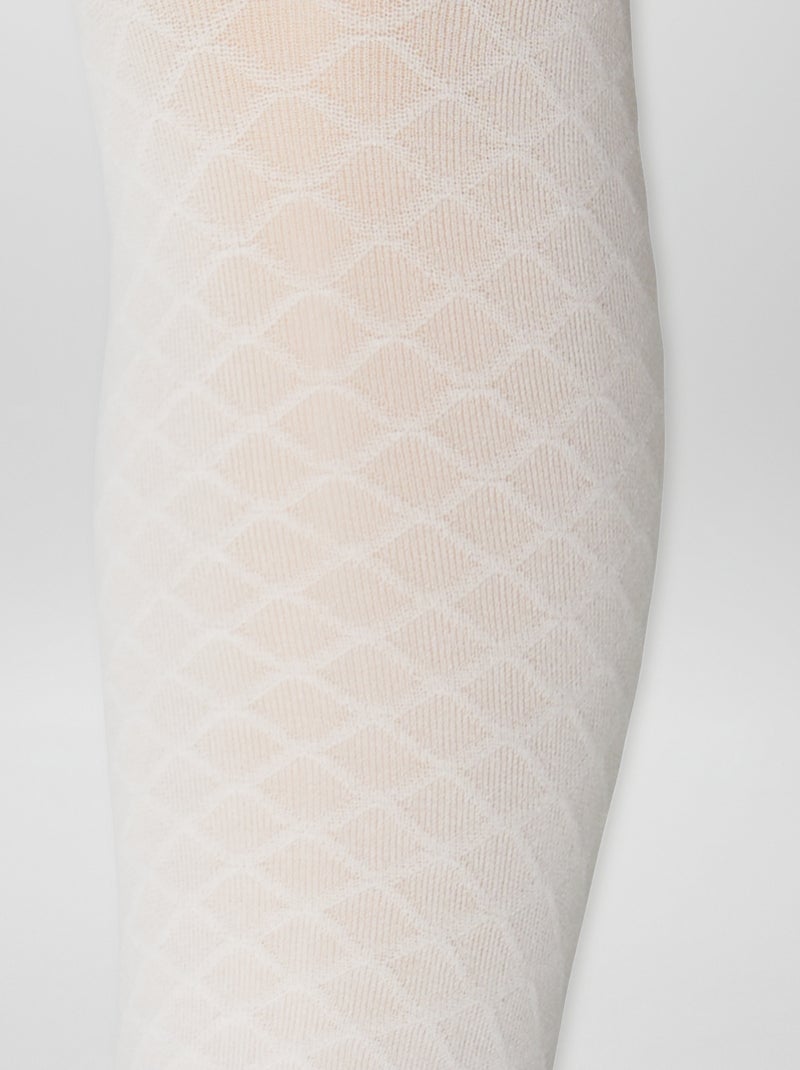 Pack de 2 pares de leotardos ligeros con diseño AZUL - Kiabi
