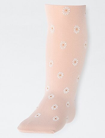 Pack de 2 pares de leotardos ligeros con diseño