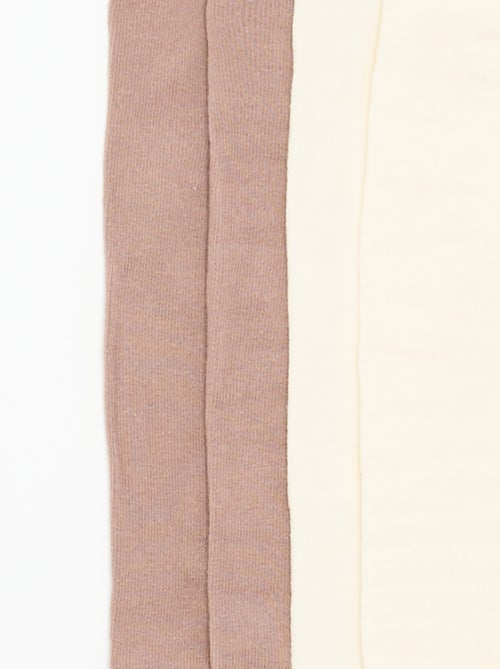 Pack de 2 pares de leotardos lisos - Kiabi Pack de 2 pares de leotardos lisos - Kiabi