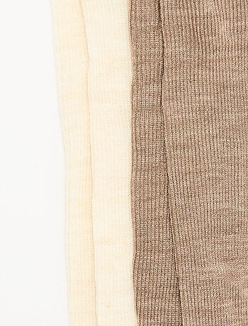 Pack de 2 pares de leotardos lisos