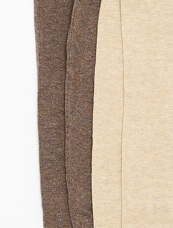 Pack de 2 pares de leotardos lisos