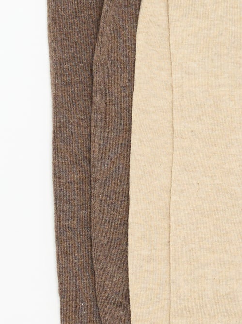 Pack de 2 pares de leotardos lisos - Kiabi Pack de 2 pares de leotardos lisos - Kiabi