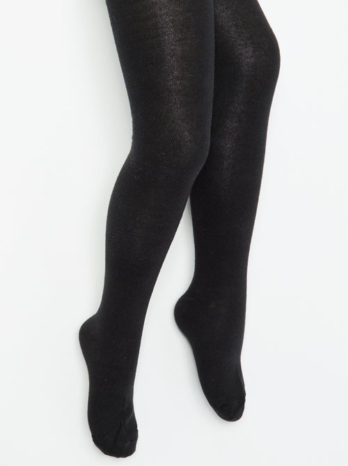 Pack de 2 pares de leotardos lisos - Kiabi Pack de 2 pares de leotardos lisos - Kiabi