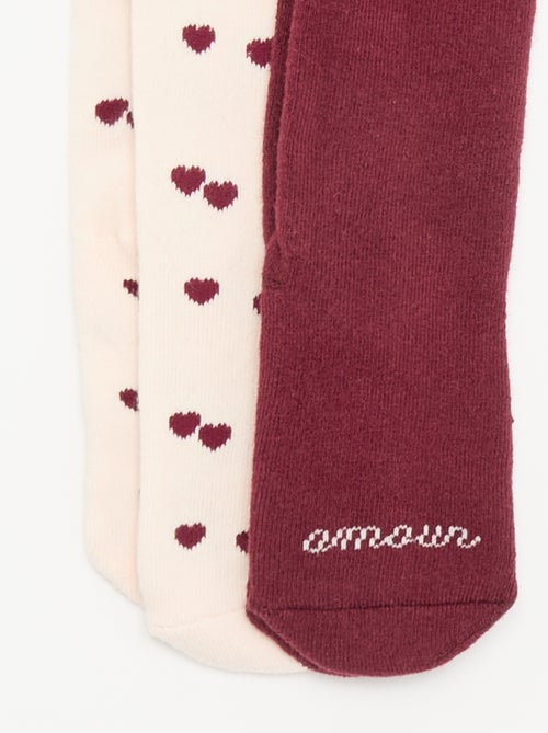 Pack de 2 pares de leotardos - Kiabi