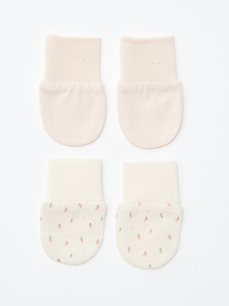 Pack de 2 pares de manoplas antiarañazos BEIGE - Kiabi